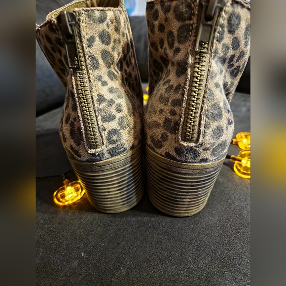 BILLABONG Leopard Print Ankle Booties sz9 - Picture 12 of 16